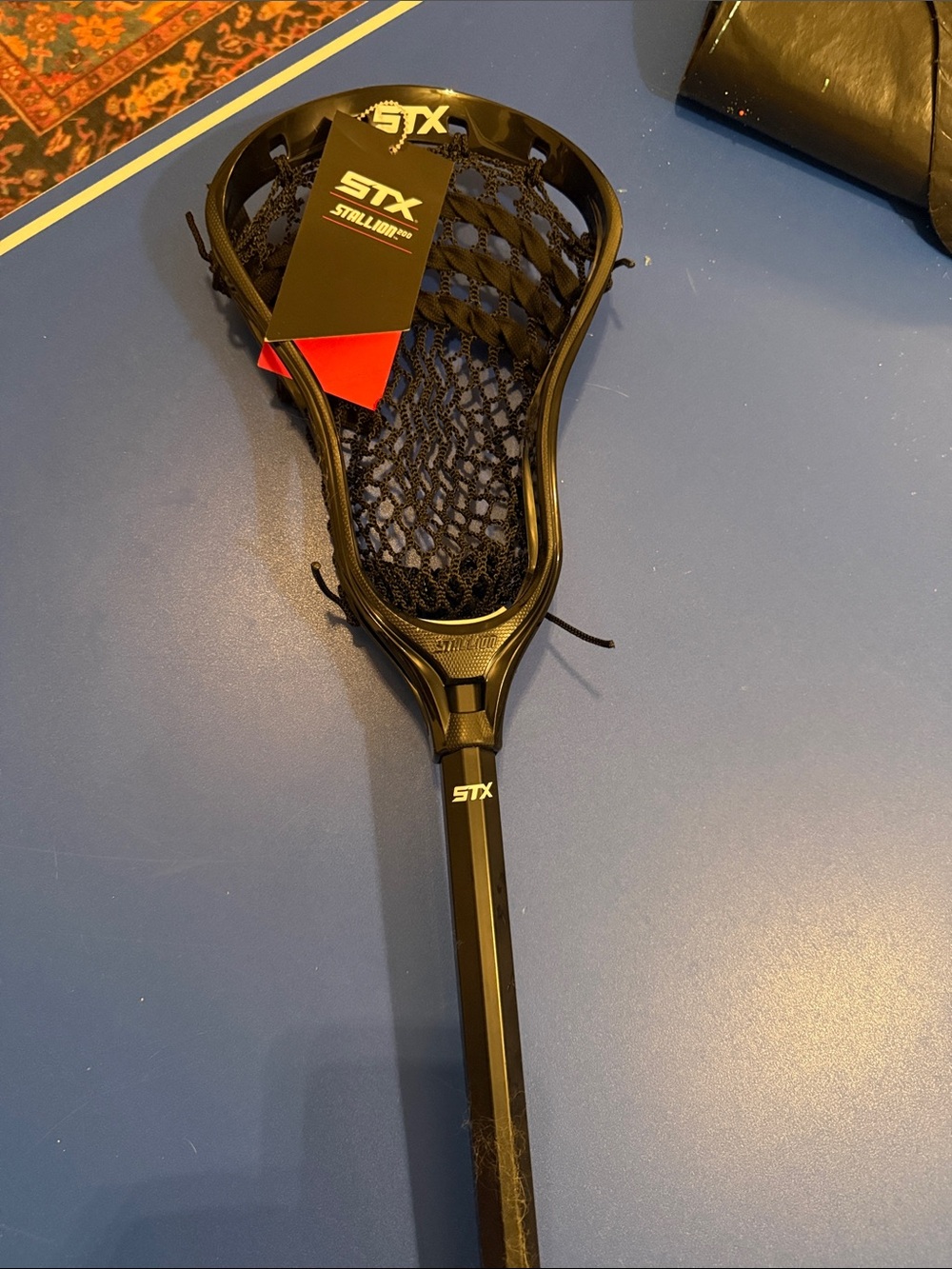STX Kids Lacrosse Head and Handle - Black
